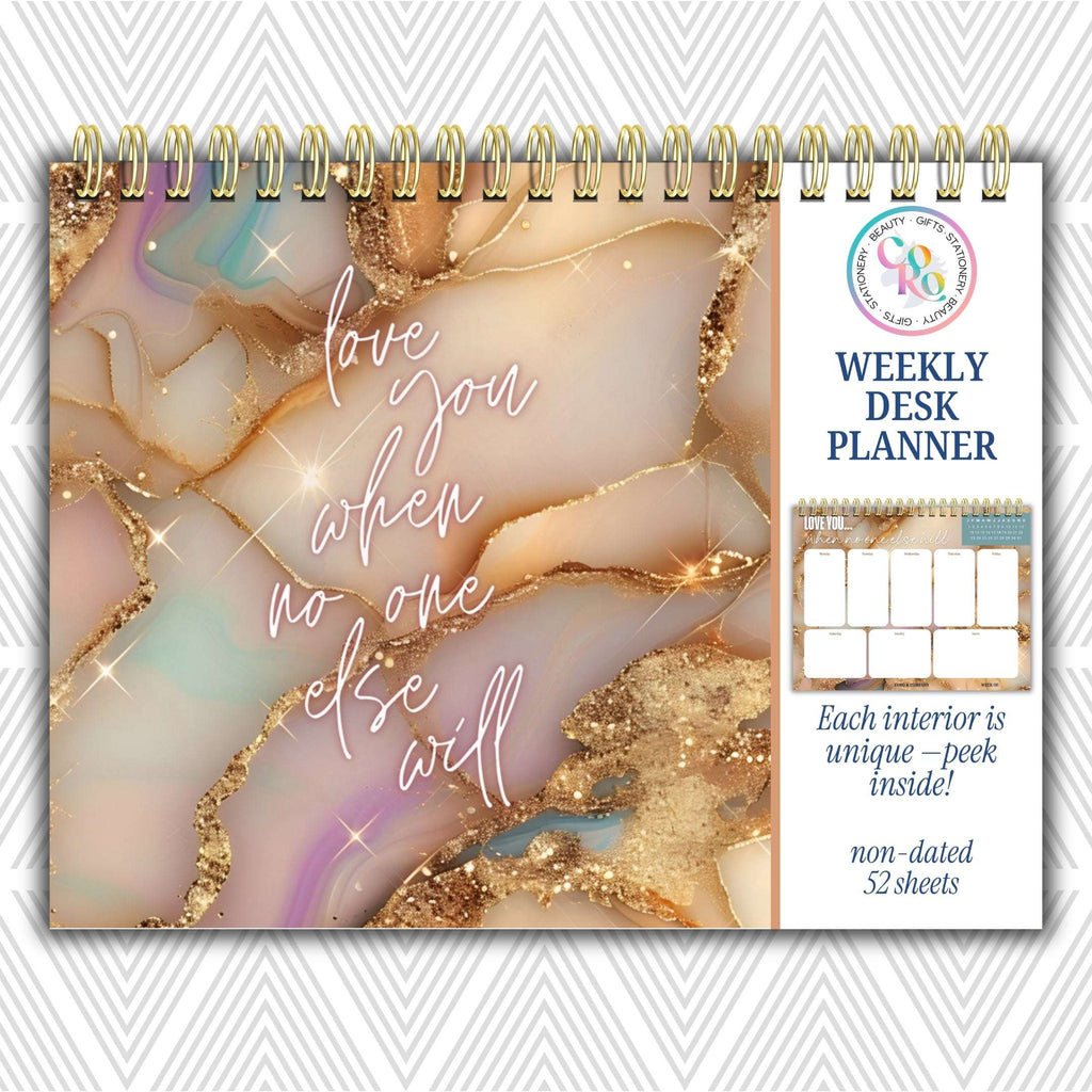 Self-Love Weekly Desk Planner