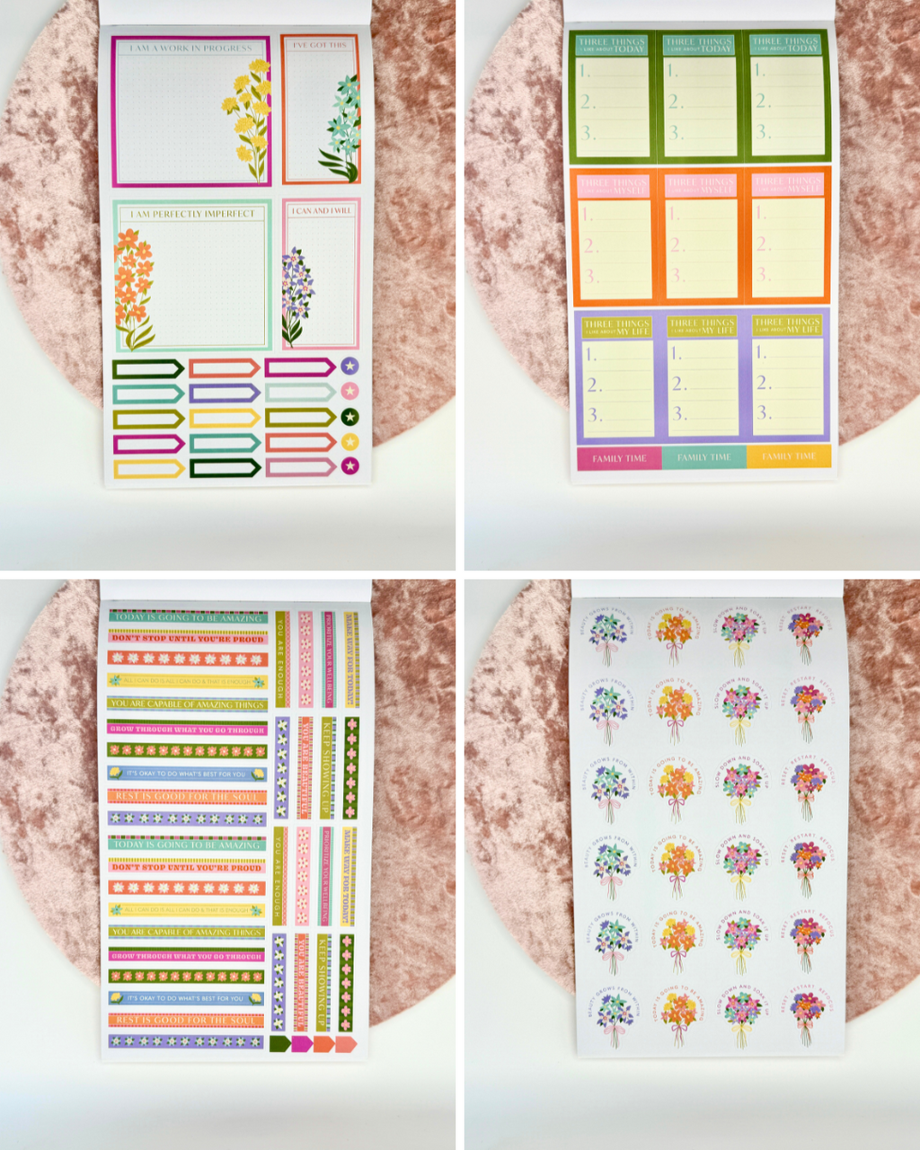 Wellness Planner Sticker Book