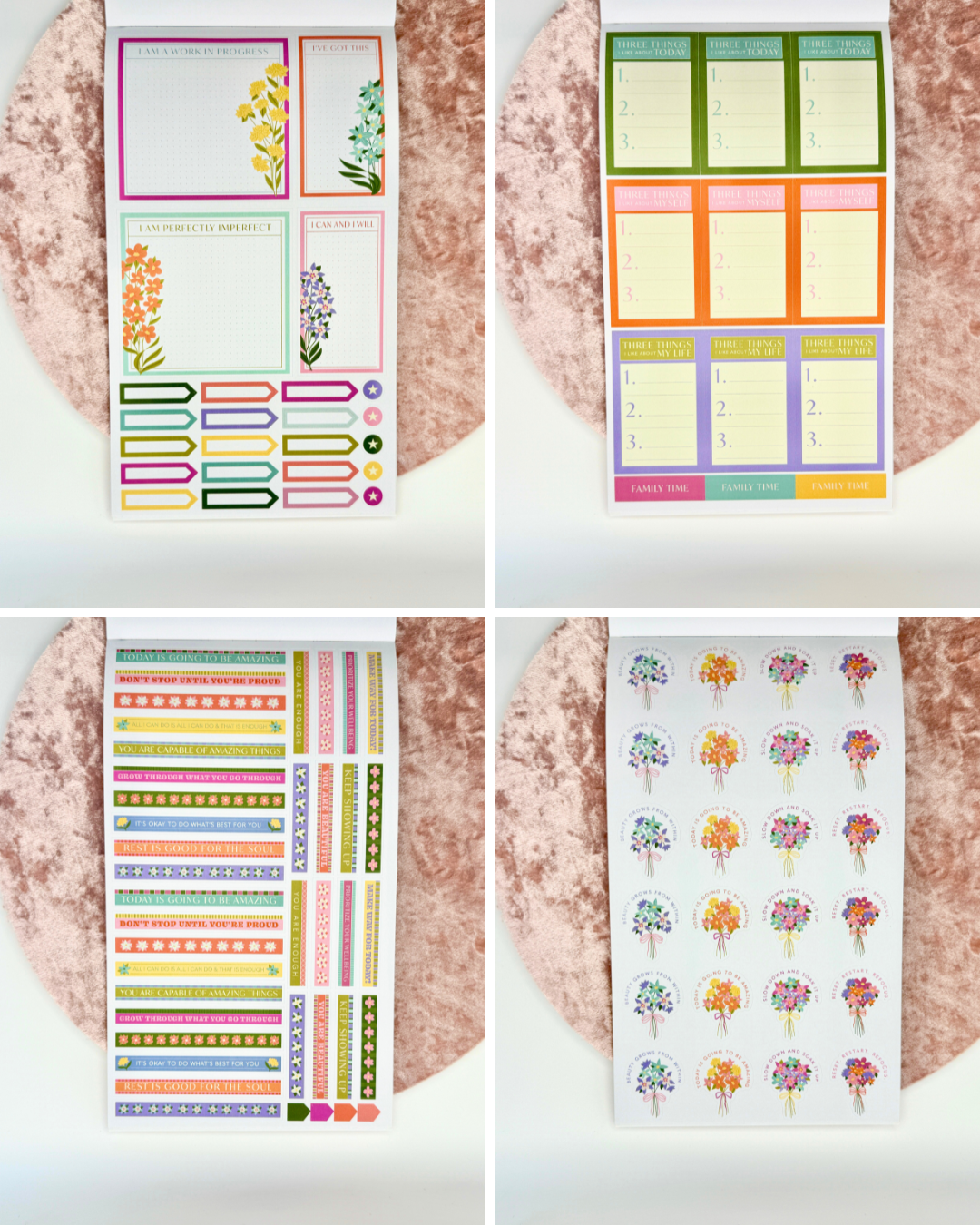 Wellness Planner Sticker Book
