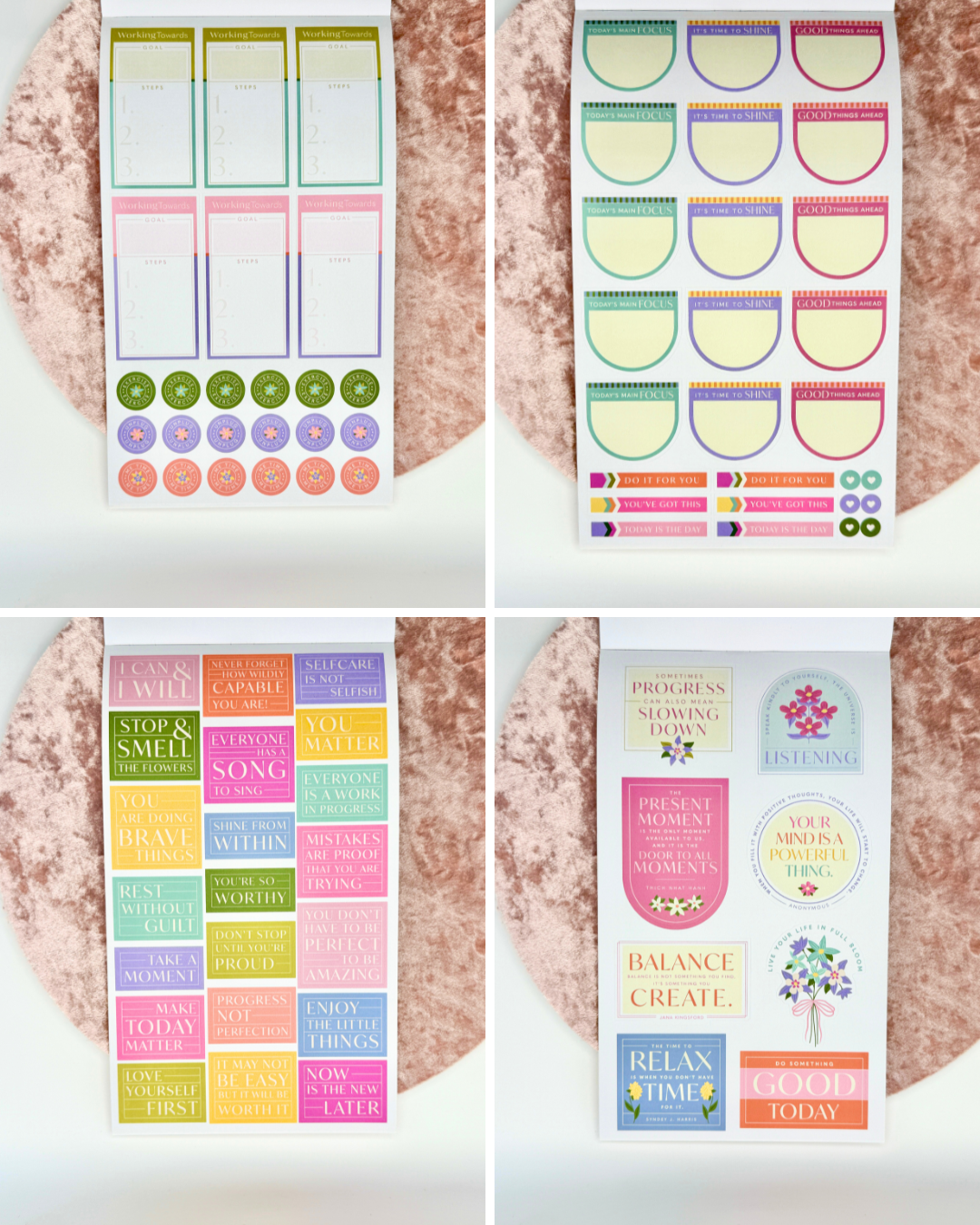 Wellness Planner Sticker Book